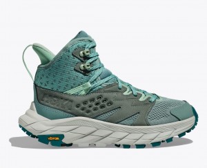 HOKA Anacapa Breeze Mid Women's Hiking Boots Turquoise | FKD790461