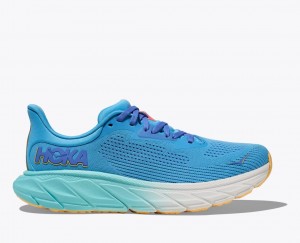 HOKA Arahi 7 Women's Running Shoes Blue | CHQ870451