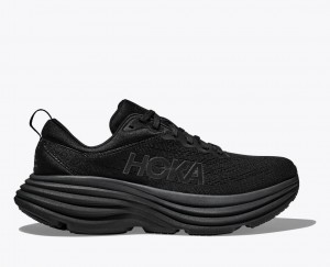 HOKA Bondi 8 Men's Running Shoes Black | EFL871953