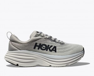 HOKA Bondi 8 Men's Running Shoes Grey | KOV176049