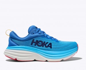 HOKA Bondi 8 Women's Running Shoes Blue | OHX685932