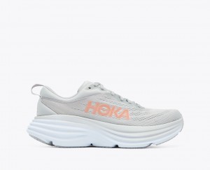 HOKA Bondi 8 Women's Running Shoes Grey | XJL061273