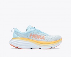 HOKA Bondi 8 Women's Running Shoes Light Blue | OUQ416372