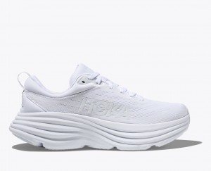 HOKA Bondi 8 Women's Running Shoes White | XID094125