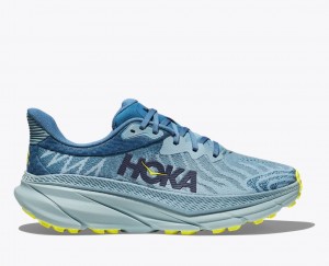 HOKA Challenger 7 Men's Trail Running Shoes Blue / Light Blue | ZQI213587