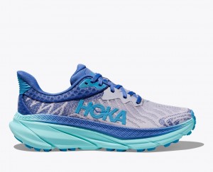 HOKA Challenger 7 Women's Trail Running Shoes Blue / Grey | EUN014372