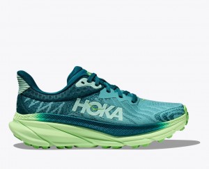 HOKA Challenger 7 Women's Trail Running Shoes Green | CIQ786531