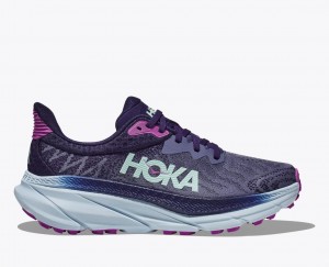 HOKA Challenger 7 Women's Trail Running Shoes Purple | SRZ632154