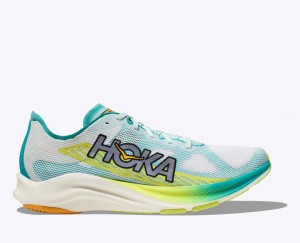 HOKA Cielo Road Men's Running Shoes White / Turquoise | IFM403528