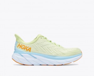 HOKA Clifton 8 Men's Running Shoes Light Green | HPO945237