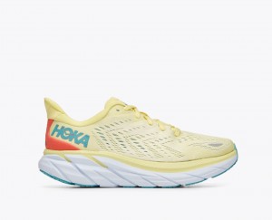 HOKA Clifton 8 Women's Running Shoes Light Yellow | MFO971256