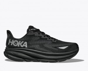 HOKA Clifton 9 GTX Men's Running Shoes Black | CIH765310