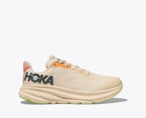 HOKA Clifton 9 Kids' Running Shoes Beige | ZNP948503