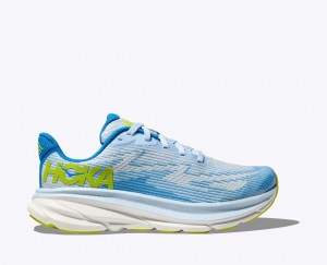 HOKA Clifton 9 Kids' Running Shoes Blue / White | YSC752903