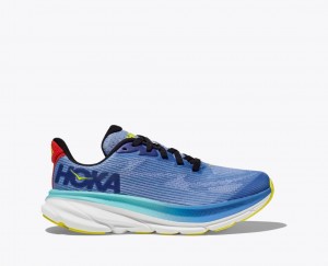 HOKA Clifton 9 Kids' Running Shoes Blue / Dark Blue | KUR735268