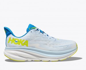 HOKA Clifton 9 Men's Running Shoes Light Blue | HFO849570