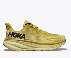 HOKA Clifton 9 Men's Running Shoes Light Khaki | URD709341