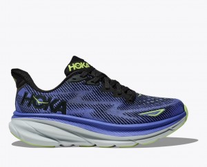 HOKA Clifton 9 Women's Running Shoes Dark Blue | ABD740253