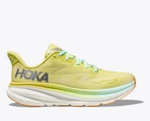 HOKA Clifton 9 Women's Running Shoes Light Green | WBG875190