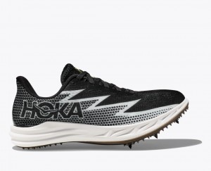 HOKA Crescendo MD Men's Track Spikes Black / White | GRP103685