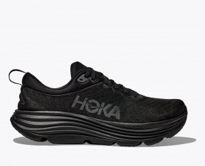 HOKA Gaviota 5 Men's Running Shoes Black | CBR127890