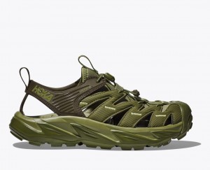 HOKA Hopara Men's Sandals Olive Green | FZO597680