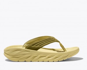 HOKA ORA Recovery Men's Flip Flops Khaki | YRC617893