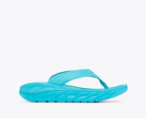 HOKA ORA Recovery Men's Flip Flops Turquoise | XUO841652