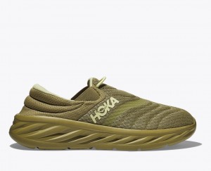 HOKA Ora Recovery 2 Men's Slip On Shoes Olive | RIL689724