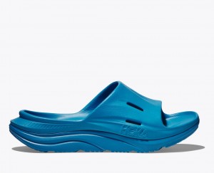 HOKA Ora Recovery 3 Women's Slide Blue | KLP857403