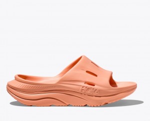 HOKA Ora Recovery 3 Women's Slide Dark Orange | RXB124839