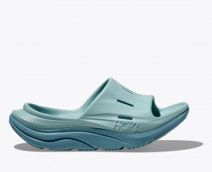 HOKA Ora Recovery 3 Women's Slide Grey Blue | KSG541039