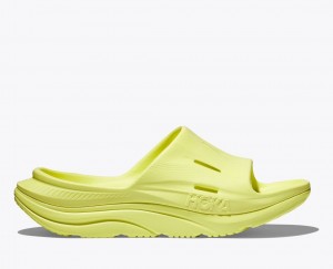 HOKA Ora Recovery 3 Women's Slide Light Green | WQH584261