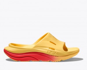 HOKA Ora Recovery 3 Women's Slide Orange / Red | OIW096145