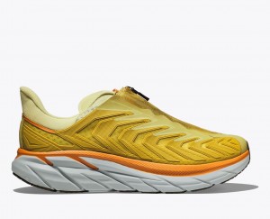 HOKA Project Clifton Women's Sneakers Light Green / Yellow | NYV390875