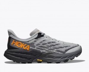 HOKA Speedgoat 5 Men's Trail Running Shoes Grey / Black | JHS082465