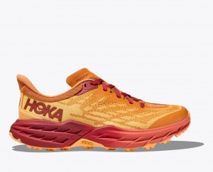 HOKA Speedgoat 5 Men's Trail Running Shoes Orange / Red Brown | UKQ569371