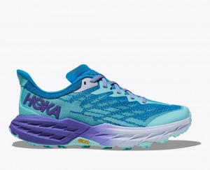 HOKA Speedgoat 5 Women's Trail Running Shoes Blue / Purple | ORT785913