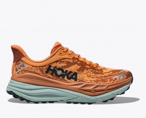 HOKA Stinson 7 Men's Trail Running Shoes Orange / Brown | MHT769082