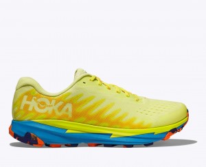 HOKA Torrent 3 Men's Trail Running Shoes Light Green / Blue | QVP965481