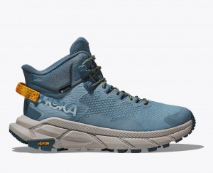 HOKA Trail Code GTX Men's Hiking Boots Blue | BQY405978