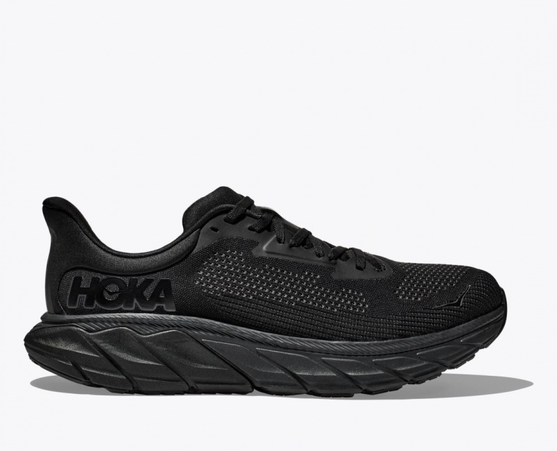 HOKA Arahi 7 Men\'s Running Shoes Black | WVB280534