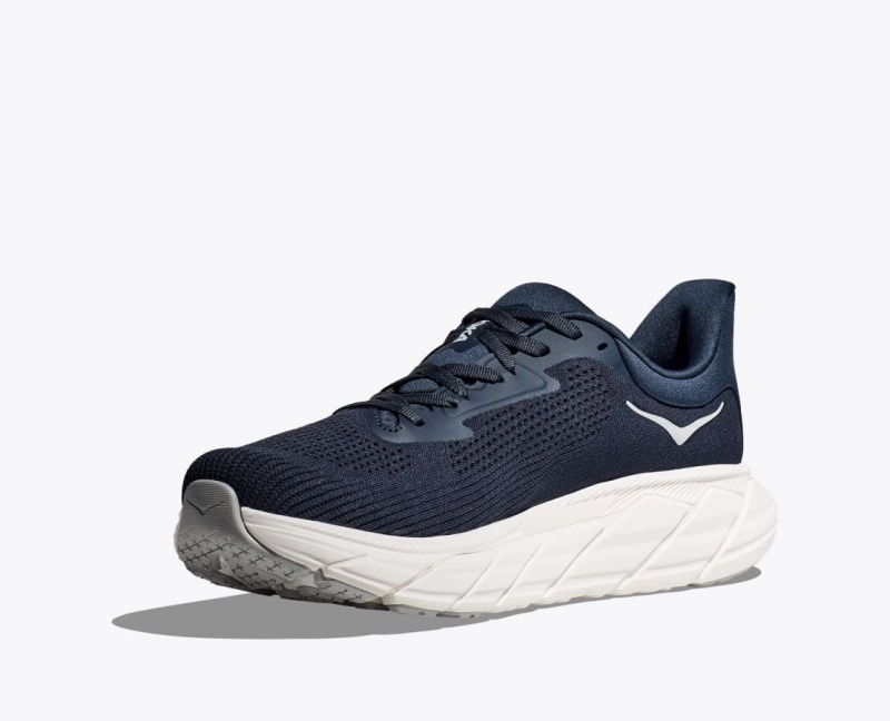 HOKA Arahi 7 Men's Running Shoes Navy / White | TNG849357