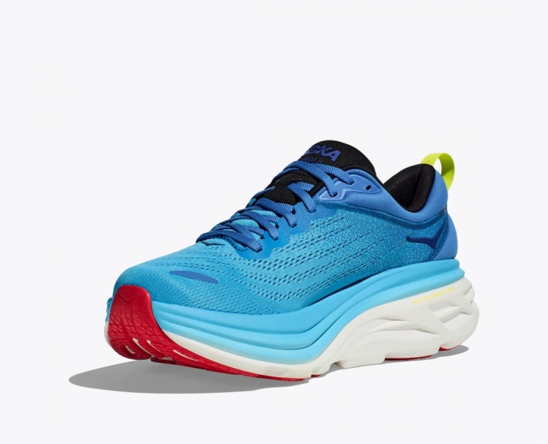 HOKA Bondi 8 Men's Running Shoes Blue | WYC086193