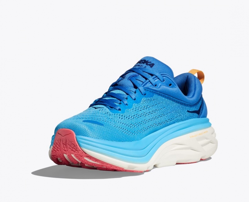 HOKA Bondi 8 Women's Running Shoes Blue | OHX685932