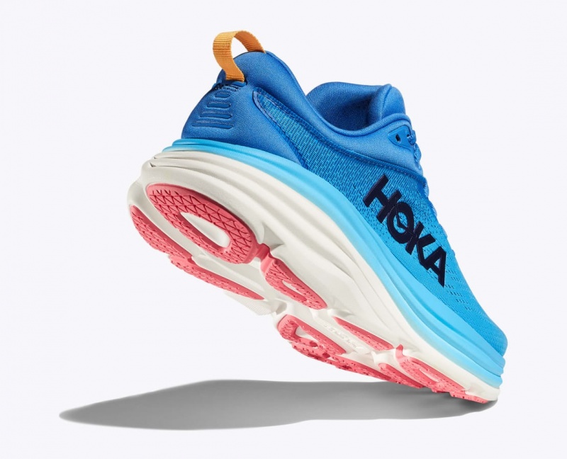 HOKA Bondi 8 Women's Running Shoes Blue | OHX685932