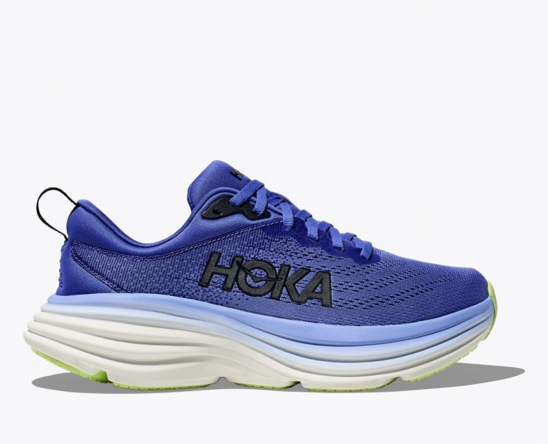 HOKA Bondi 8 Women\'s Running Shoes Dark Blue | DFA658170