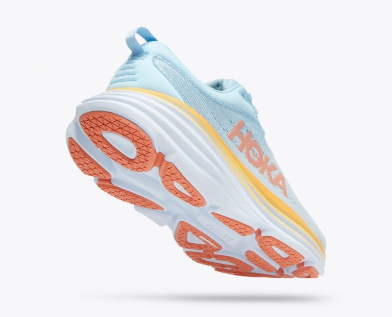 HOKA Bondi 8 Women's Running Shoes Light Blue | OUQ416372