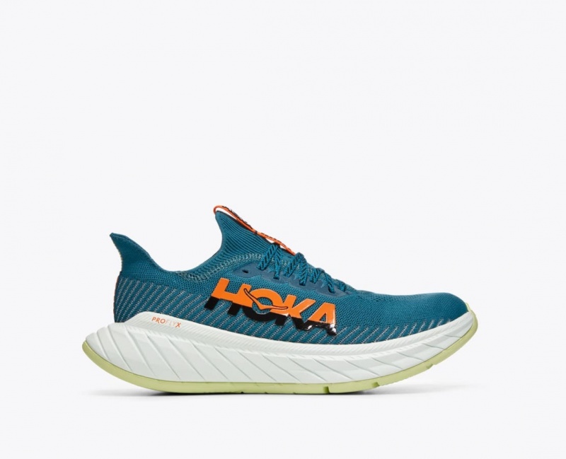 HOKA Carbon X 3 Men\'s Running Shoes Dark Green / Black | CKI603291