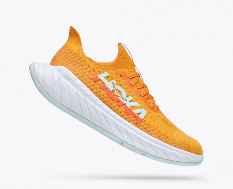 HOKA Carbon X 3 Men's Running Shoes Orange / Coral | QHO653927